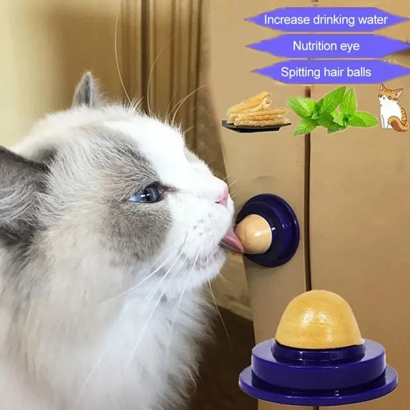 1Pcs Catnip Sugar Cats Snacks Licking Candy Nutrition Energy Ball Toys for Cat Kitten Playing Pet Cat Products