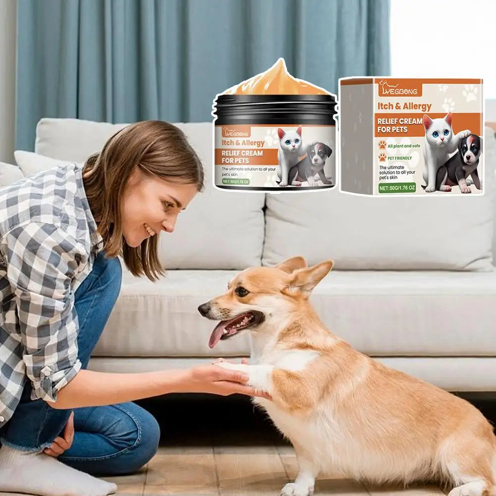 2024 Pet Antiitch Antiallergic Cream Skin Soothing Recovery Care Herbal Nourishing Cream Desechos Y Limpieza Del Hogar Aseo Para