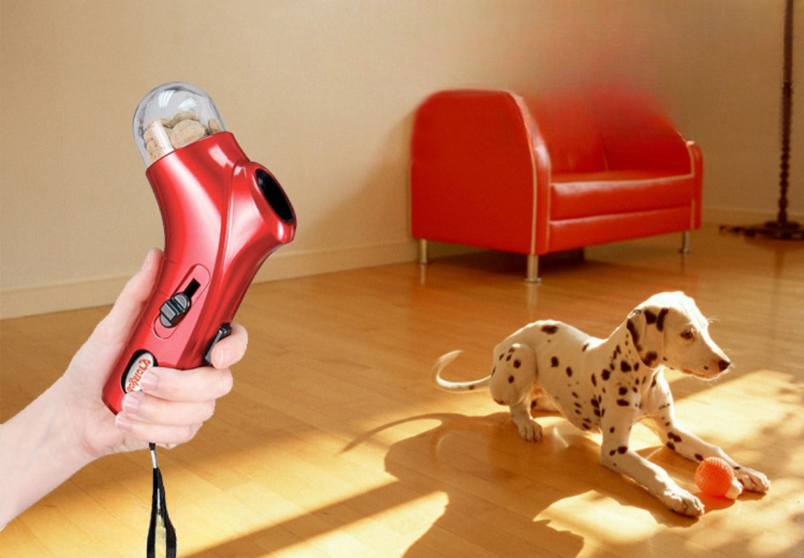Dog Food Launcher Snack Feeder Pet Training Reward Toy Puppy Kitten Outdoor Interactive Plaything Pet Supplies Fun Beach Toys