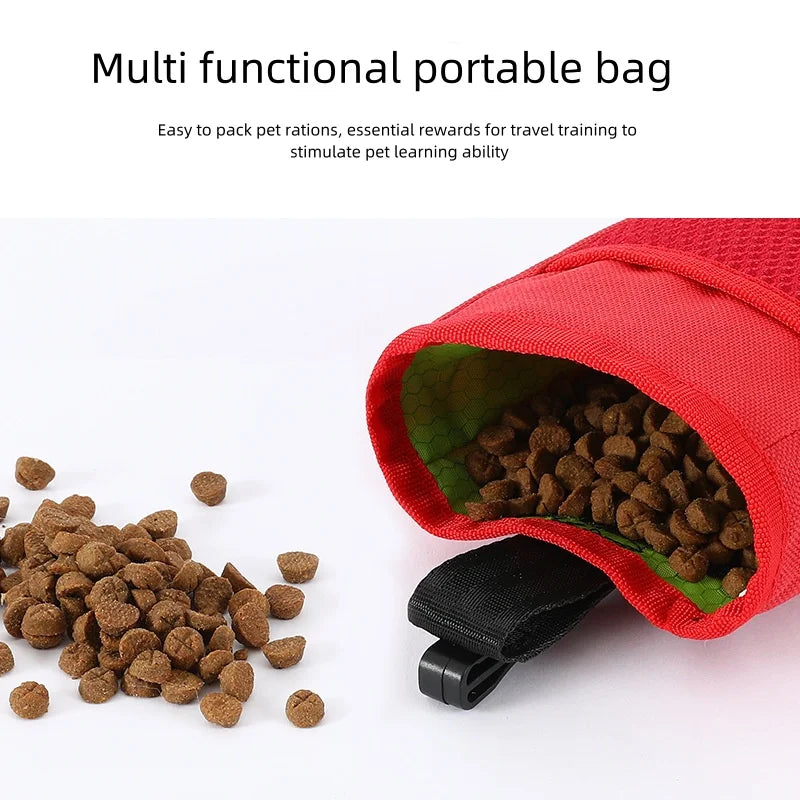 Pet Dog Training Snack Bait Pet Feed Bag Pet Snack Bag Portable Waist Bag for Outdoor Walking Dog Training Dog Food Bag Oxford