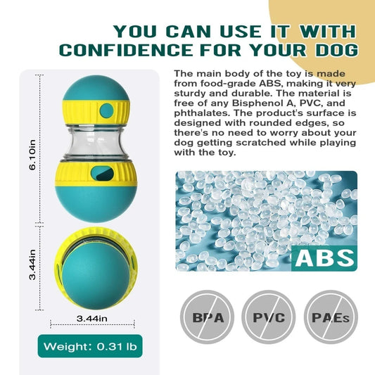 Pet Dog Treat Dispenser Toy For Small Medium Large Dogs Interactive Leaking Food Toy Adjustable Slow Feeder Training Beagle Cat