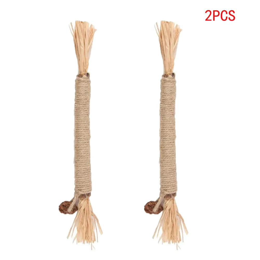 1/2/5/10PCS Pet Toy Natural Pet Cat Snacks Stick Cleaning Tooth Catnip Cat Toys Actinidia Silvervine For Training Cats Accessory
