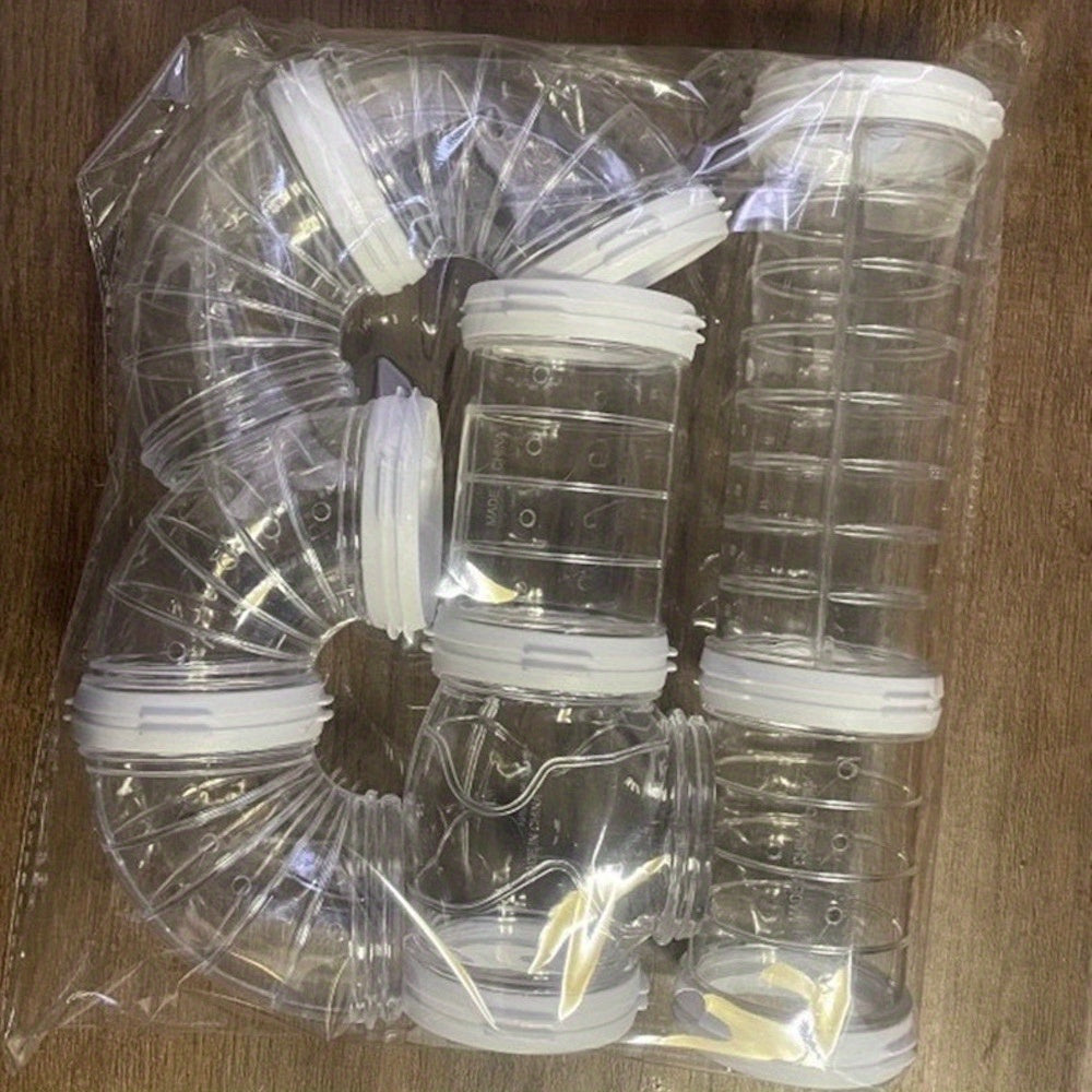 8pcs/set DIY Hamster Tunnel Toy Pet Rats Sports Training Pipeline Transparent Runway Toy Pet Hamster Game For Small Animal Accessories Mice Creative DIY Colorful Hoop Tubes Diam 2.17inch