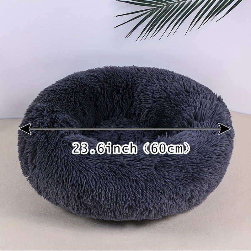Plush Pet Nest Cat Dog Universal Round Nest Cat Mattress Soft Comfortable Bottom Non-slip Cat Nest