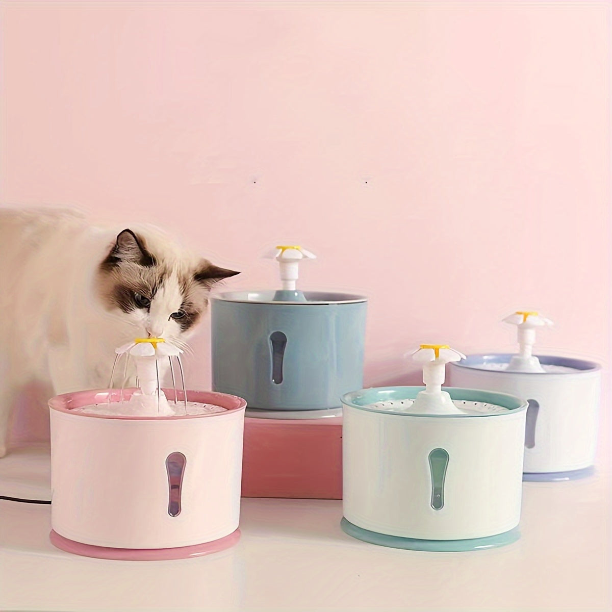 1pc Pet Intelligent Water Dispenser With Automatic Circulation Of Live Water, Purification And Filtration Of Drinking Water, Bass Water Feeder