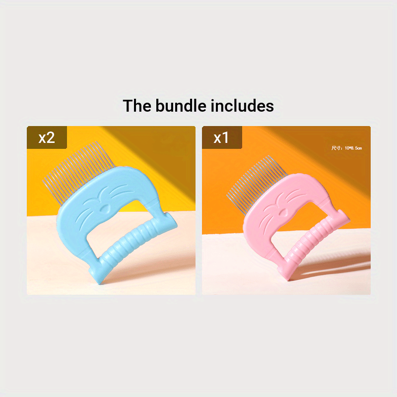 1pc Cat Comb Pet Cat Short & Long Hair Removal Massaging Shell Comb Soft Deshedding Brush Grooming And Shedding Matted Fur Remover Massage Dematting Tool