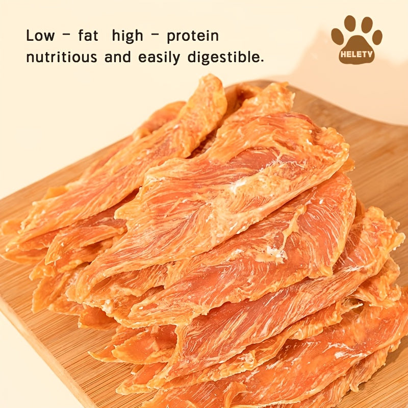 3x200g Natural Chicken Jerky Dog Treats, Low-Fat Chewy Rawhide Sticks, All Black Fridays Pet Snacks, Healthy Training Chews for Small to Large Dogs, Bag Container