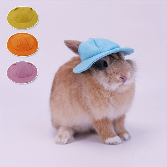 Cute Solid Color Pet Rabbit Hat Cat Dress Headgear Funny Small Pet Photo Props