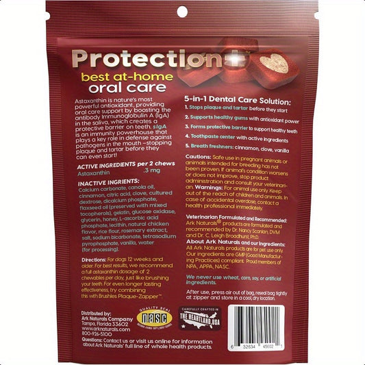 ARK NATURALS 4oz Dog Dental Chew Toothpaste for Mini Breeds - Natural Plaque & Tartar Prevention, Soft & Medium Chewable Chews with Natural Ingredients, Freshens Breath, Vet Recommended, Dog Dental Care | Pet Care Essentials