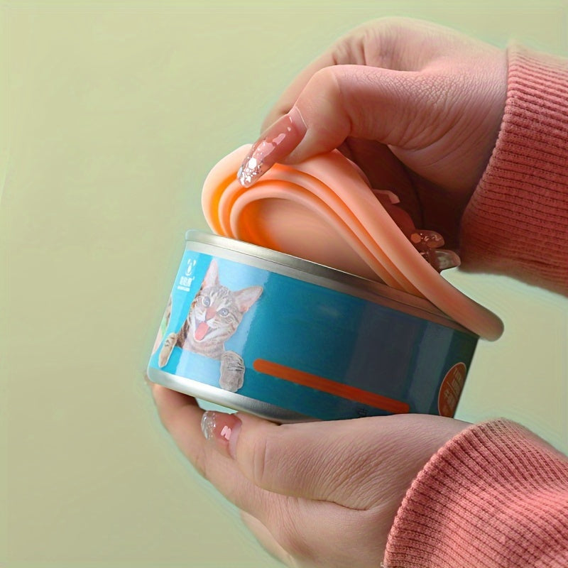 Cat Canned Lid Fresh-Keeping Cover Air Isolation Reusable Pet Food Can Cover Anti-Leakage Easy To Clean Pet Food Can Lids