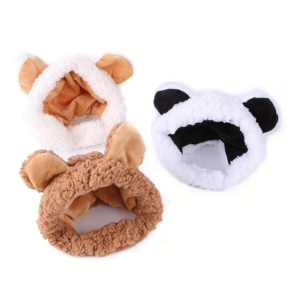 Cute Animals Shaped Cat Hat, Warm Pet Costume For Dog & Cat, Pet Party Supplies