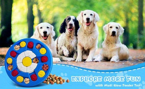 WINGPET 1pc Pet Puzzle Toy Slow Feeder Bowl For Dog & Cat, Interactive Dog Toy For Treats Training