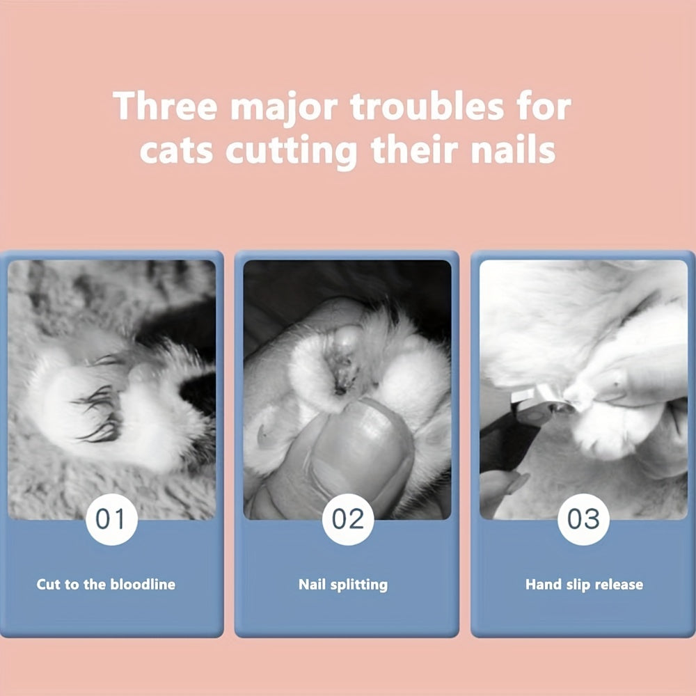 1pc Pet Nail Grinder Nail Clipper Scissors For Dog And Cat Paws Grooming Grinding Tool