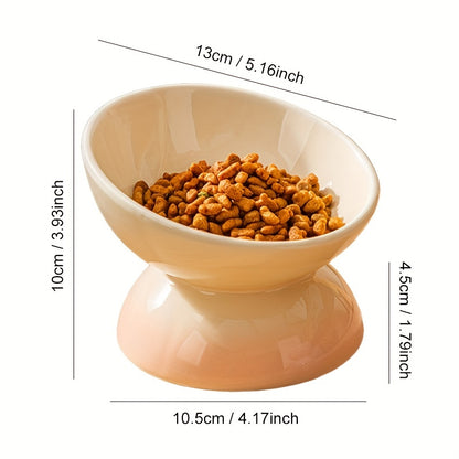 Premium Ceramic Pet Feeding Bowls - Elevate Dining for Dogs & Cats - Reduces Neck Strain, Enhances Digestion with Stylish Red Design