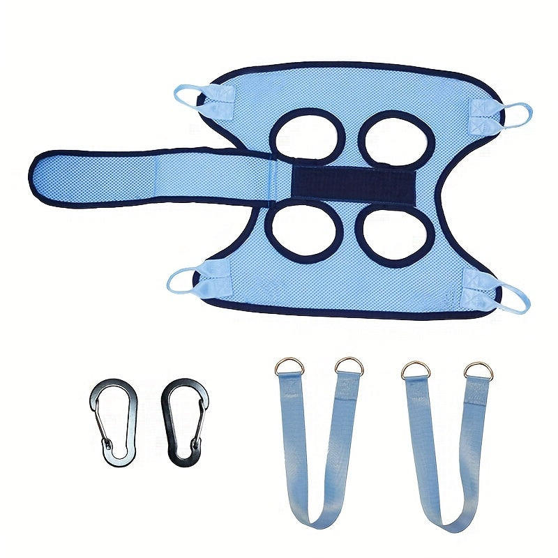 [Anti-Scratch, Grooming Hammock] Anti-Scratch Dog Nail Clipping & Grooming Hammock | Soft Padded Design, Durable Fabric for Safe Nail Trimming, Injection & Feeding Time - Essential Pet Grooming Accessory