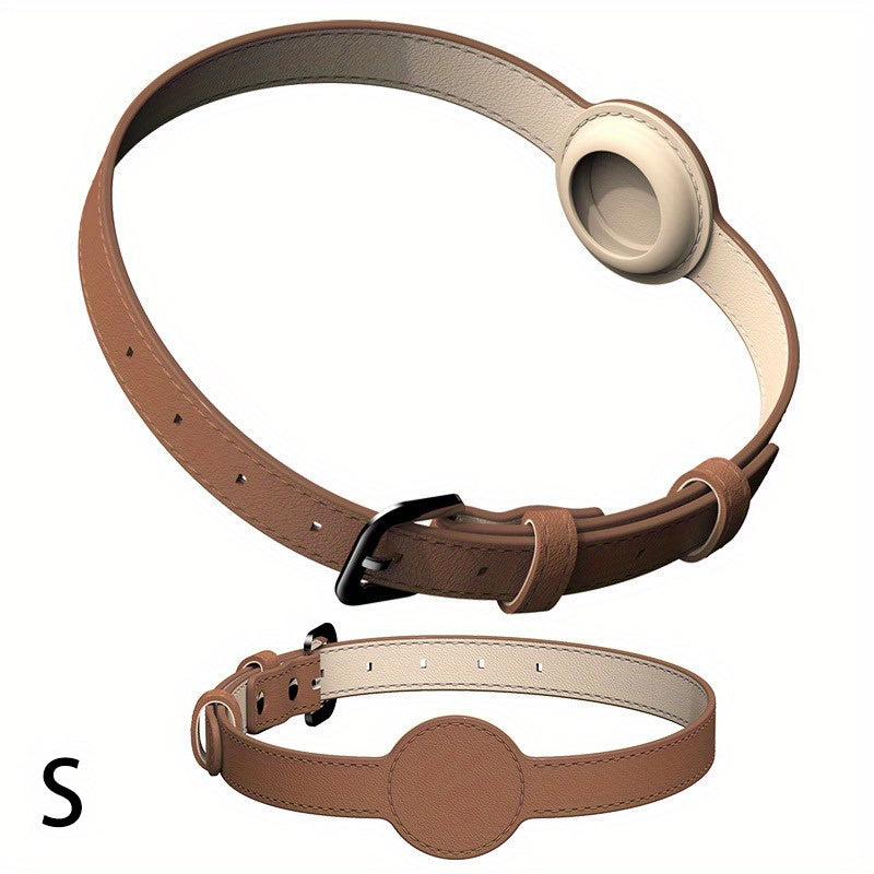 Dog Collar For Airtag Protective Tracker, Waterproof Pet Dog Anti-lost Positioning Silicone PU Collar Anti-lost Pet Cat Dog Collar