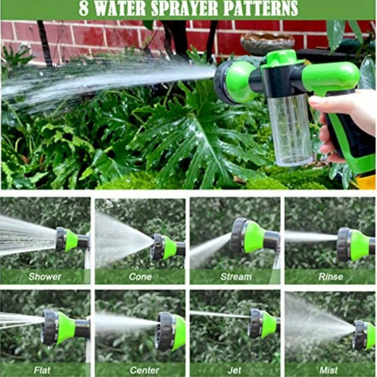 8in 1 Dog Wash Sprayer with Massa Brush & Pet Grooming Comb - 3/4 Inch Standard Garden Hose Nozzle, Silicone Durable Pet Bathing Tool for Dogs, Garden, Car Washing, Water Flowers, Ergonomic Handle, Comfortable Fit, Dog Washer