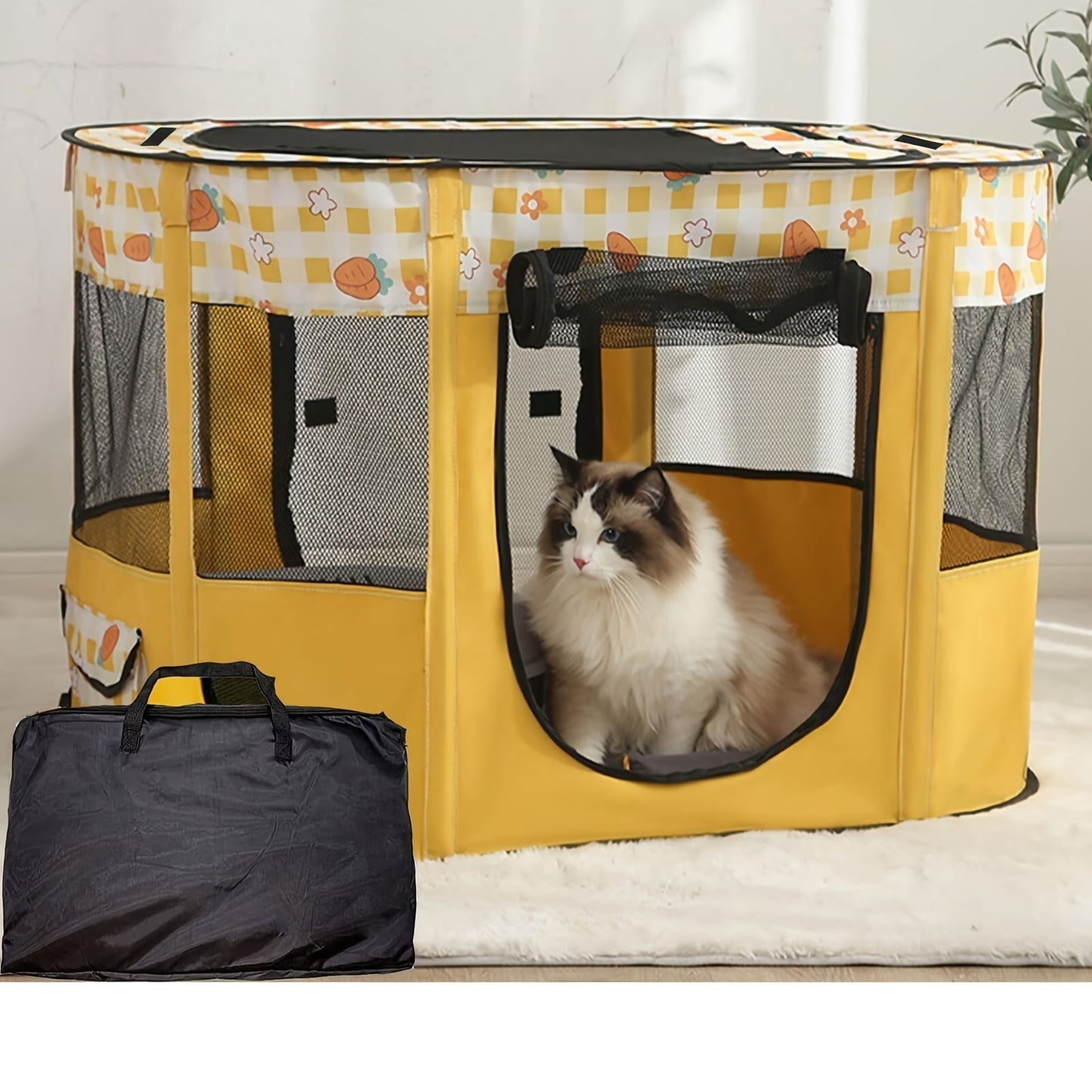 Portable Foldable Pet Playpen Collapsible Crates Kennel Playpen For Dog Cat And Rabbit &Travel Playpen, Portable Pet Play Pens, Dog And Cat Playpen Foldable, Dog Tent Puppy Playground For Puppy Indoor/Outdoor (M.L.XL.XXL).