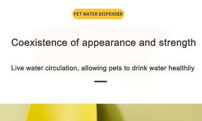 2.5L/84oz Large Capacity Pet Water Fountain, Ultra Quiet Automatic Cat Water Dispenser with Smart Pump for Indoor Cats and Dogs