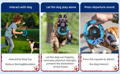 Dog Chew Toys Squeak Chewing Toys Durable Interactive Puppy Toy Teeth Cleaning Nylon Pet Toys