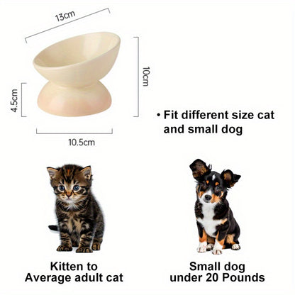 Premium Ceramic Pet Feeding Bowls - Elevate Dining for Dogs & Cats - Reduces Neck Strain, Enhances Digestion with Stylish Red Design