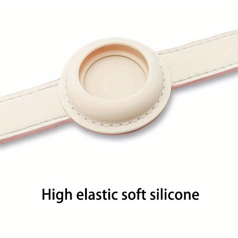 Dog Collar For Airtag Protective Tracker, Waterproof Pet Dog Anti-lost Positioning Silicone PU Collar Anti-lost Pet Cat Dog Collar