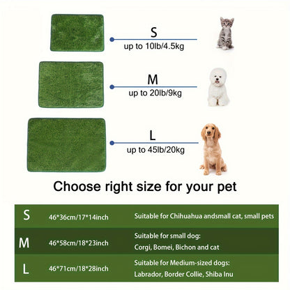 Ultimate Washable Dog Grass Mat - Reusable, Odor-Control Artificial Lawn for Pet Training, Easy-Clean Pee Pad with Non-Slip Backing, Perfect for Indoor or Outdoor Use