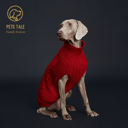 1pc Cozy Pet Knit Sweater - Warm Dog Clothes for Autumn and Winter - Soft, Plain Color, Knitted Design, Pet Friendly, Seasonal Apparel