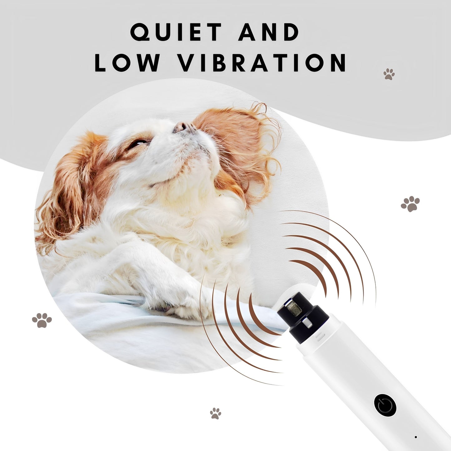 Professional Dog Nail Grinder for pet Grooming. USB Rechargeable, 2 Speed, Dog Nail Trimmers for Small Medium or Large Dogs or Cats. The Best Dog Nail Clipper Grooming kit for Dogs.