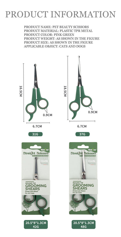 Premium Pet Grooming Scissors - Sharp, Durable, and Comfortable Professional Shears for Safe and Easy Dog and Cat Grooming - Ideal for Trimming, Clipping, and Shaping Fur