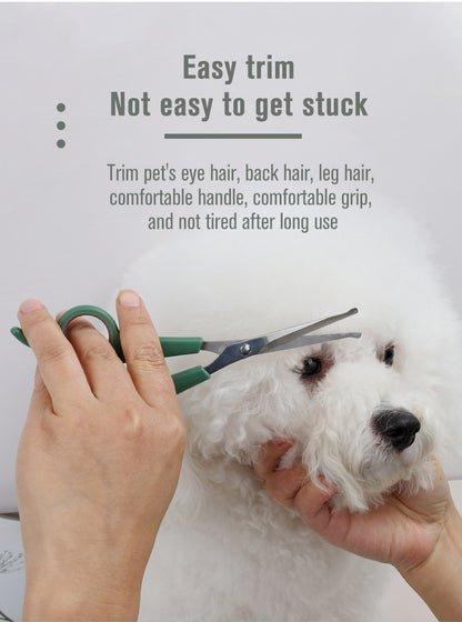 Premium Pet Grooming Scissors - Sharp, Durable, and Comfortable Professional Shears for Safe and Easy Dog and Cat Grooming - Ideal for Trimming, Clipping, and Shaping Fur