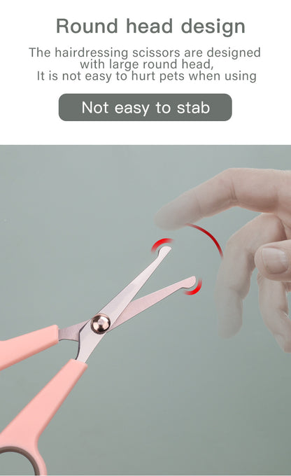 Premium Pet Grooming Scissors - Sharp, Durable, and Comfortable Professional Shears for Safe and Easy Dog and Cat Grooming - Ideal for Trimming, Clipping, and Shaping Fur