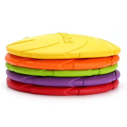 5.91/7.09/8.66inch Rubber Dog Flying Disc Pet Puppy Outdoor Sports Game Training Interactive Toy Bite Resistant Dogs Chew Flying Disc