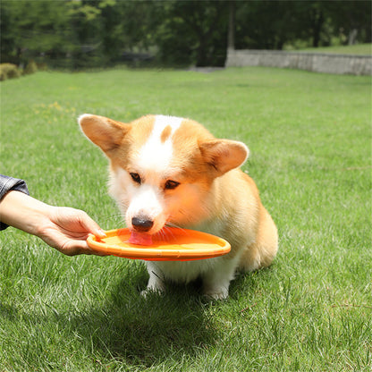 5.91/7.09/8.66inch Rubber Dog Flying Disc Pet Puppy Outdoor Sports Game Training Interactive Toy Bite Resistant Dogs Chew Flying Disc