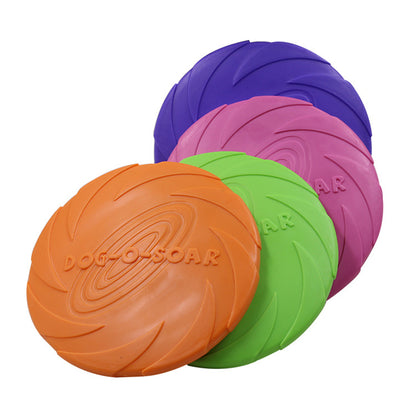 5.91/7.09/8.66inch Rubber Dog Flying Disc Pet Puppy Outdoor Sports Game Training Interactive Toy Bite Resistant Dogs Chew Flying Disc