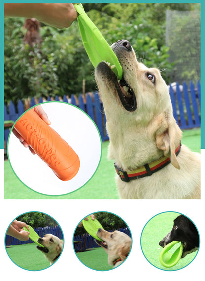 5.91/7.09/8.66inch Rubber Dog Flying Disc Pet Puppy Outdoor Sports Game Training Interactive Toy Bite Resistant Dogs Chew Flying Disc