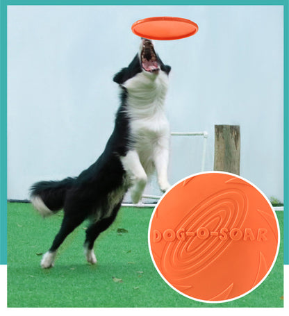 5.91/7.09/8.66inch Rubber Dog Flying Disc Pet Puppy Outdoor Sports Game Training Interactive Toy Bite Resistant Dogs Chew Flying Disc