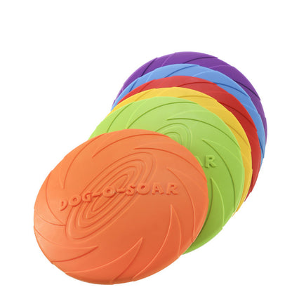 5.91/7.09/8.66inch Rubber Dog Flying Disc Pet Puppy Outdoor Sports Game Training Interactive Toy Bite Resistant Dogs Chew Flying Disc