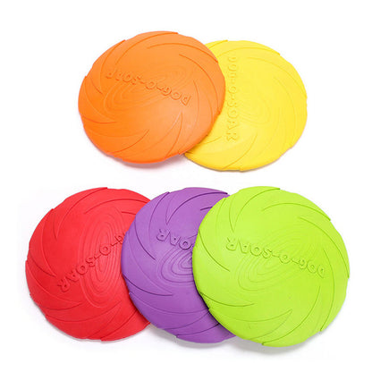 5.91/7.09/8.66inch Rubber Dog Flying Disc Pet Puppy Outdoor Sports Game Training Interactive Toy Bite Resistant Dogs Chew Flying Disc