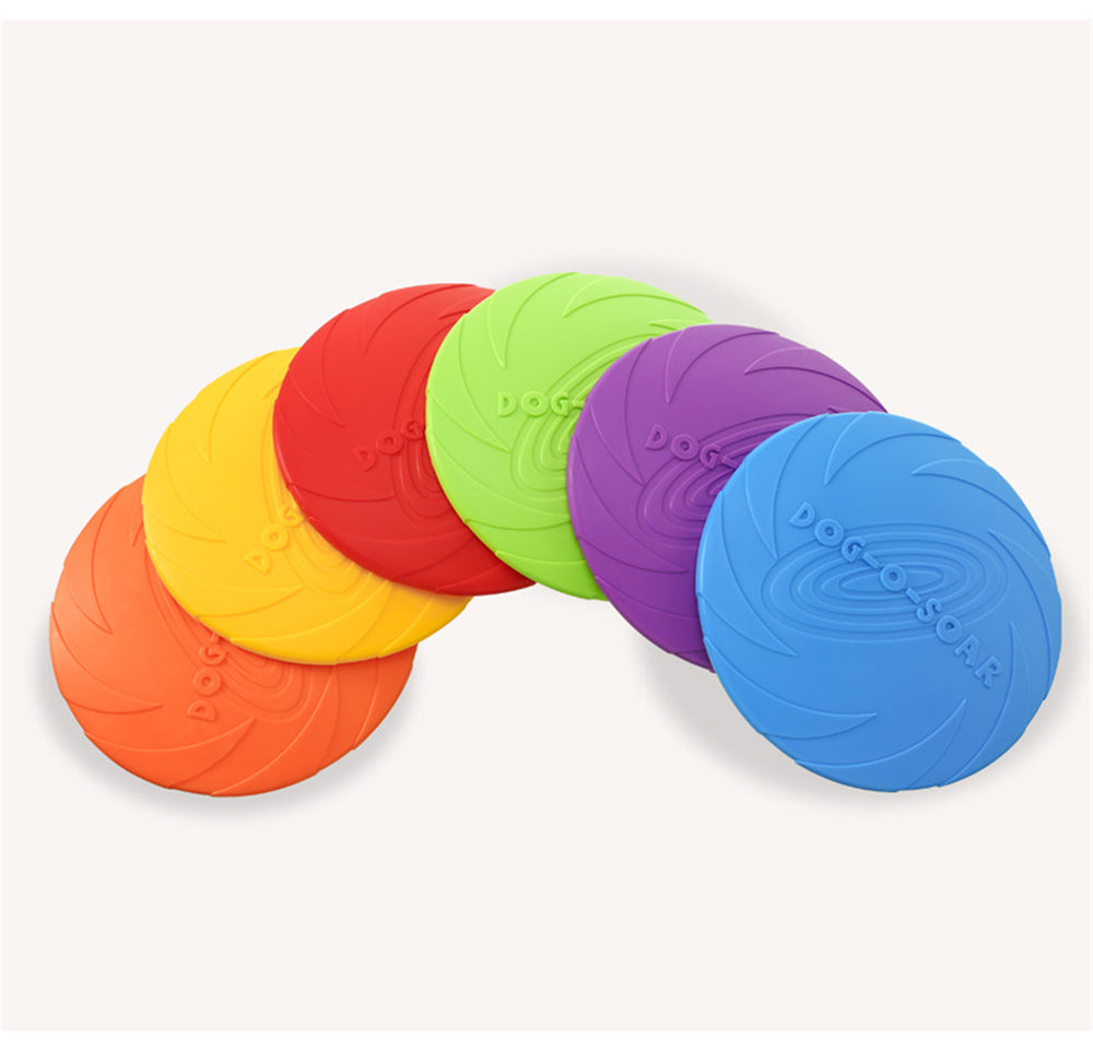 5.91/7.09/8.66inch Rubber Dog Flying Disc Pet Puppy Outdoor Sports Game Training Interactive Toy Bite Resistant Dogs Chew Flying Disc