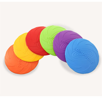 5.91/7.09/8.66inch Rubber Dog Flying Disc Pet Puppy Outdoor Sports Game Training Interactive Toy Bite Resistant Dogs Chew Flying Disc