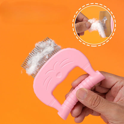 1pc Cat Comb Pet Cat Short & Long Hair Removal Massaging Shell Comb Soft Deshedding Brush Grooming And Shedding Matted Fur Remover Massage Dematting Tool