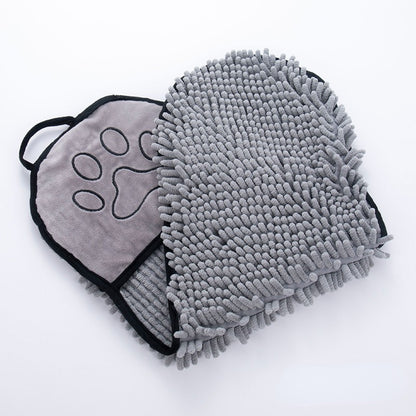 Pet Towel For Dog & Cat, Highly Absorbent Quick Dry Dog Bath Towel With Hand Pockets Design, Pet Cleaning Supplies