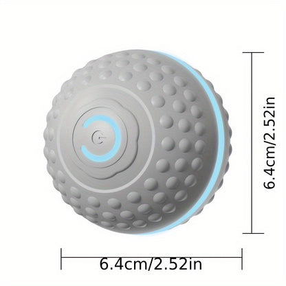 PounceEarth Large Dog Ball Toy - Bite-Resistant Durable Dog Ball with USB Rechargeable Battery, Interactive Polka Dot Design & Multiple Modes for All Breeds - Promotes Playful Engagement & Stimulates Curiosity, Dog Ball Toy,