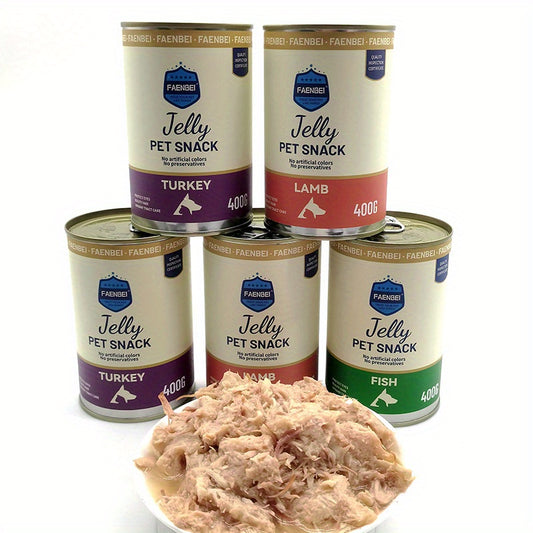 Canned dog canned cat canned pet snacks canned 400g shredded chicken frozen canned high meat containing cats and dogs