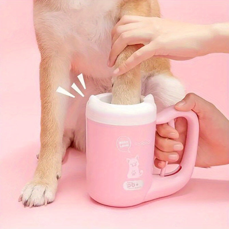 GroomMate Paw Cleaning Cup for Dogs & Cats - Gentle, Convenient Pet Care Solution, Non-Electric, Plastic, Dog Paw Cleaner, Premium