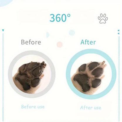 GroomMate Paw Cleaning Cup for Dogs & Cats - Gentle, Convenient Pet Care Solution, Non-Electric, Plastic, Dog Paw Cleaner, Premium