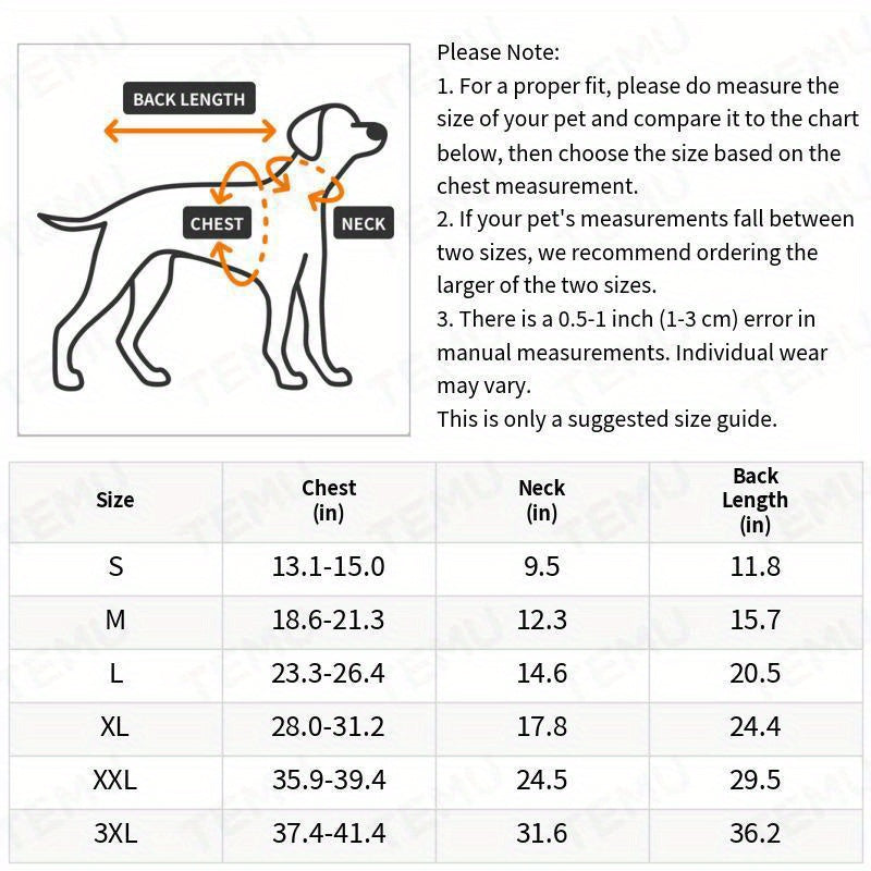 Reflective Waterproof Dog Raincoat with Hood - PU All-Weather Coat with Full Coverage, Easy Snap Closure & Reflective Trim, Comfortable & Dry Pet Jacket for Small, Medium, Large, Extra Large Dogs - Ideal for Rainy Days, Wet W