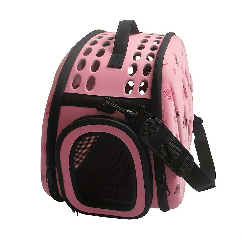 Pet Travel Companion Bag - Spacious, Breathable, Comfortable Shoulder Carrier for Small Dogs, Cats, and Pets - Portable, Fresh Air, and Relaxing Travel Experience