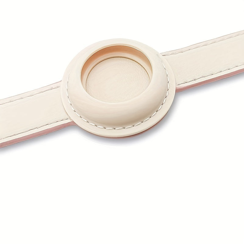 Dog Collar For Airtag Protective Tracker, Waterproof Pet Dog Anti-lost Positioning Silicone PU Collar Anti-lost Pet Cat Dog Collar